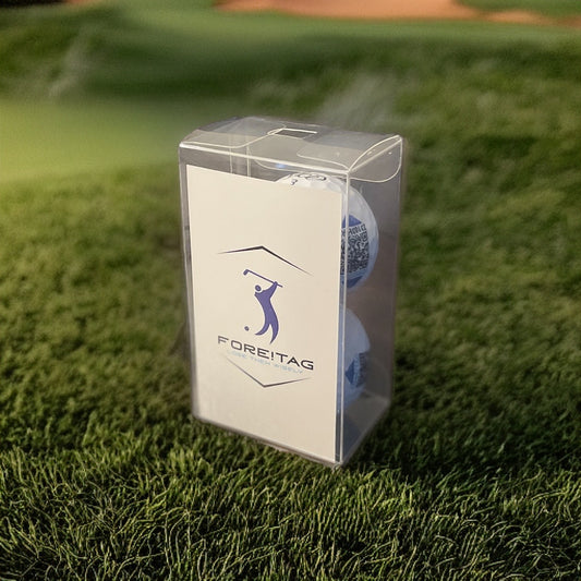 Fore!Tag Golf Balls Two-Pack with QR tags